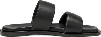 Marc O'Polo Marit dual-strap slide sandals - women - Leather/Goat Skin/Goat Skin - 38 - Black