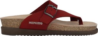 Mephisto Helen teenslipper - Dames - Slippers - Rood - 36 EU - Leer - Schoenen