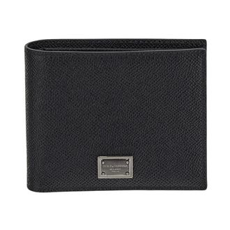 Dolce & Gabbana Wallets & Cardholders, male, Black, ONE SIZE, Bi-fold Wallet with Coin Pocket