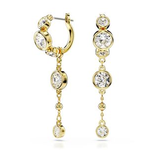 Swarovski Gouden Kristal Oorbellen Elegant Ontwerp - Dames - Oorbellen - Geel - ONE Size - Accessoires