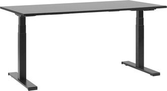 Beliani Beliani - Scrivania elettrica regolabile nera 160 x 72 cm destin Destin Ii