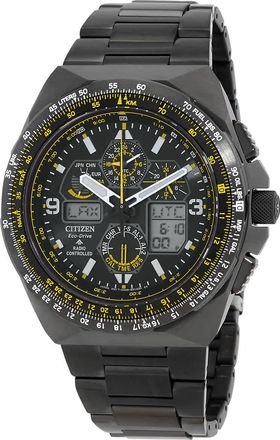 Citizen Promaster Skyhawk A-T Chronograph GMT Black Dial Mens Watch JY8127-59E