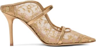Malone Souliers Mules Maureen con ricamo - Oro