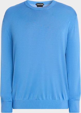 Tom Ford Mens Silk Knit Crewneck Sweater