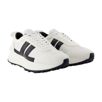 Lanvin Womens Bumpr Sneaker White Calfskin