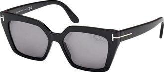 Tom Ford Winona Zonnebril - Dames - Zonnebrillen - Zwart - 53 MM - Accessoires
