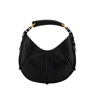 Saint Laurent Black Leather Small Mombasa Shoulder Bag