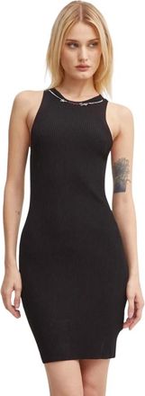 Diesel M-Ango Jurk - Dames - Korte kleedjes - Zwart - L - Nylon - Kleedjes