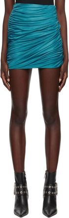 Gauge81 Sabile Mini Skirt In Deep Lagoon