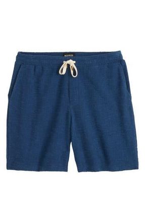 Scotch & Soda Drawstring Texture Slub Shorts in Sargasso Sea at Nordstrom Rack, Size X-Large