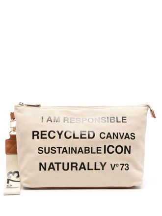 V° 73 Beauty makeup bag - women - Polyester/Cotton/Polyester - One Size - Neutrals