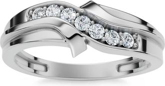 Pompeii3 Platinum 1/4ct Diamond Mens Wedding Ring