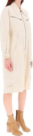 Maison Margiela Womens White Cotton Jumpsuit