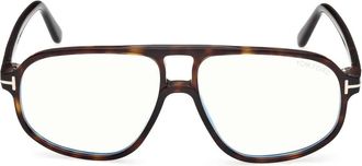Tom Ford Eyewear pilot-frame hinge-detail glasses - 052