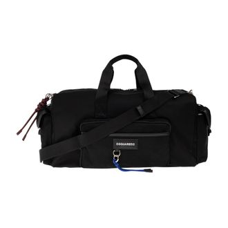 Dsquared2 Hand Bagage Tas - Heren - Weekendtassen - Zwart - ONE Size - Polyester - Tassen