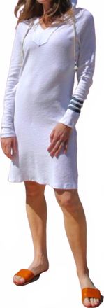 Sol Angeles Loop Terry Tunic Dress In White