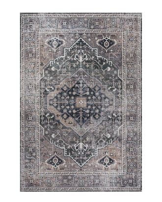 Jonathan Y Designs Jonathan Y Alacati Ogee Medallion Machine-Washable Chenille Rug