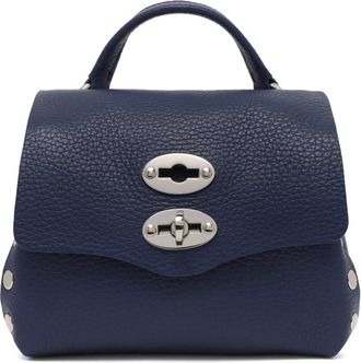 Zanellato Postina Handtas - Dames - Handtassen - Blauw - ONE Size - Leer - Tassen