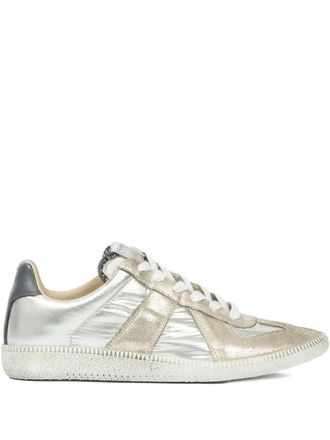 Maison Margiela Replica sneakers - women - Calf Leather/Polyester/Polyamide/Calf Leather/Rubber - 36.5 - Silver