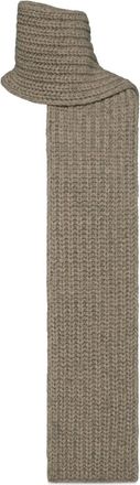 Maison Margiela Shetland sjaal van geribbelde wol - Bruin