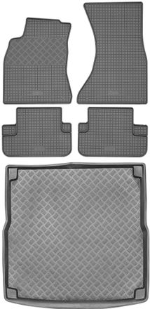 OEM Juego De Alfombrillas De Goma Para Coche Y Maletero Para Audi A4 B8 Avant/kombi De 2007 A 2015