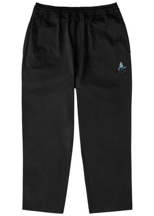 Ice Cream Ice Cream Skate Tapered-leg Cotton Trousers - Black - S