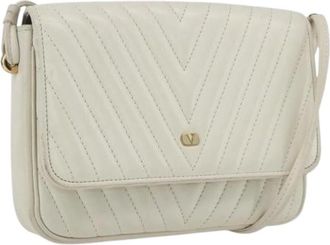 Valentino Pre-owned Cross Body Bags, female, White, Size: ONE SIZE Pre-owned Vintage Shoulder Bag