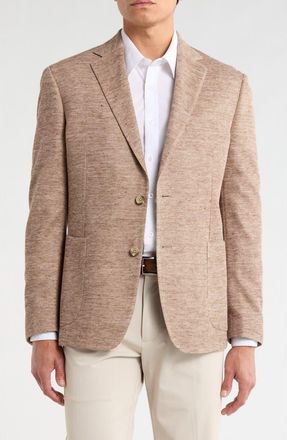 JB Britches Two Button Side Vent Patch Pocket Jacket in Tan at Nordstrom Rack, Size 38 Regular