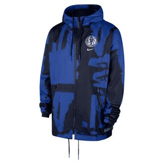 Nike Dallas Mavericks Courtside Nike Mens NBA Club Woven Full-Zip Jacket in Blue | IF8891-419