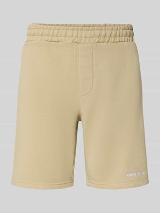 Pegador Shorts mit elastischem Bund und Logo-Stitching in Sand, Gr&ouml;&szlig;e XXL