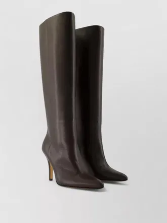 Maison Margiela leather knee high heeled boots