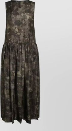 Uma Wang printed sleeveless midi dress
