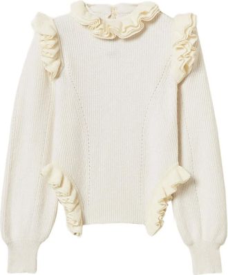 Twin-Set Trui met ruches - Beige