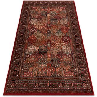 RugsX Alfombra De Lana Kashqai 4309 300 Oriental, Marco Burdeos Red 67x130 Cm