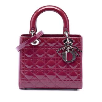 Dior Pre-owned Dior Medium Patent Cannage Lady Dior Ladies 1JT70SCJ3UGXKYH0