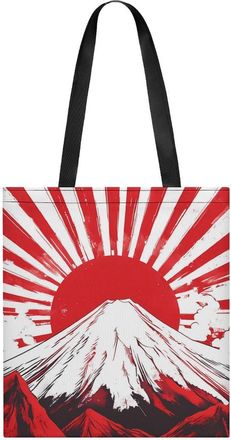 Generic Japan Fuji Mountain Rising Sun Tote Bag for Women Men Shoulder Bags Purses Pouch Handbags
