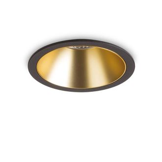 Netlighting Game 12cm LED Recessed Downlight Black Gold 2700K