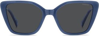 Polaroid PLD 4189/S Polarized MVU/M9 Womens Sunglasses Blue Size 53