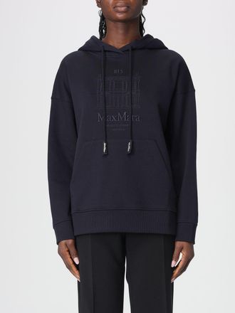 Max Mara Felpa con cappuccio in cotone con logo s Max Mara