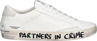 Crime London Sneakers con effetto invecchiato - - Shoes - Uomo - Bianco - 41 EU
