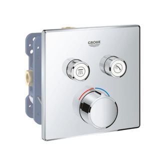 GROHE Mezclador De Ducha Empotrado Grohtherm Cube Con 2 Salidas Y Cuerpo Empotrado Rapido