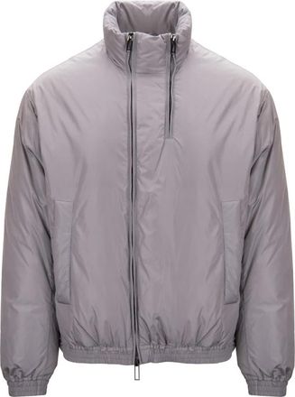 Emporio Armani Donsjack - Heren - Gewatteerde jassen - Grijs - L - Polyester - Jassen