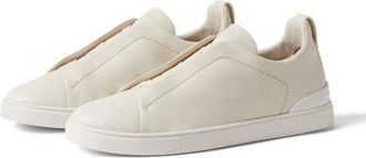 Ermenegildo Zegna Triple Stitch SECONDSKIN Sneaker in White at Nordstrom, Size 12.5Us