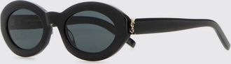 Saint Laurent Occhiali da sole cat-eye in acetato con monogram YSL sulle aste