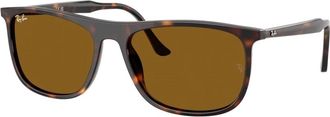 Ray-Ban Rb 2216 90233 Zonnebrillen - unisex - Zonnebrillen - Bruin - 61 MM - Accessoires