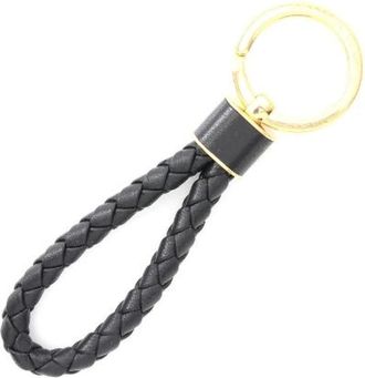 Bottega Veneta Pre-owned Accessories, female, Black, Size: ONE SIZE Pre-owned Leather Key-holder