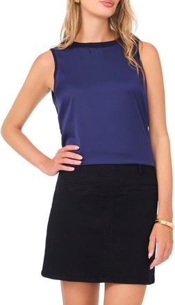 Vince Camuto Rib Tank in Classic Navy at Nordstrom, Size Large