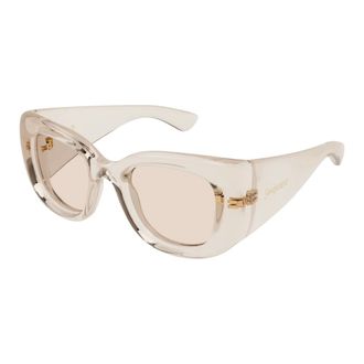 Saint Laurent SL 903 Howl Zonnebril - Dames - Accessoires - Grijs - Maat: 55 MM Polyamide