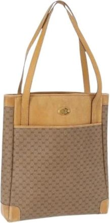 Gucci Pre-owned Tote Bag - Dames - Vintage Shopper - Beige - ONE Size - Leer - Vintage