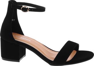 Top Moda TOP Moda Darcie-1 Ankle Strap Dressy High Heel Sandal, Non-slip Sole, For Wedding, Party, Prom, Evening Wear, or Any Occasion, Sleek Style Block Heel 